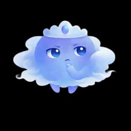 考え中のふわりちゃん